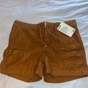 NWT REI Burnt Orange Cargo Shorts with Draw String